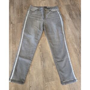 Mod X Grey Silver Stripe Skinny Jeans Size 16‎